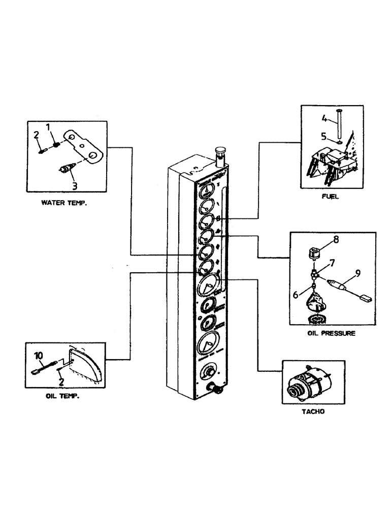 Схема запчастей Case IH 7700 - (C07-01) - SENDERS AND SWITCHES, 108 Engine & Engine Attachments