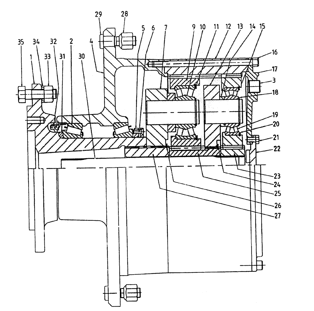 Схема запчастей Case IH 7000 - (A04-10A) - EPICYCLIC HUB (7000) *SERIES 40 35:1, SERIAL #7947 AND Mainframe & Functioning Components