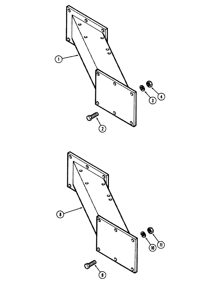 Схема запчастей Case IH 400-SERIES - (26) - BEAM EXTENSION, 400 SERIES, ONE BOTTOM 