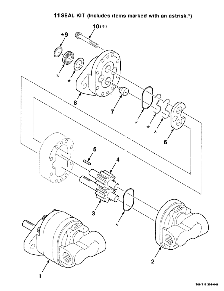 Схема запчастей Case IH 425 - (8-12) - HYDRAULIC PUMP ASSEMBLY, 700717308 HYDRAULIC PUMP ASSEMBLY COMPLETE (35) - HYDRAULIC SYSTEMS