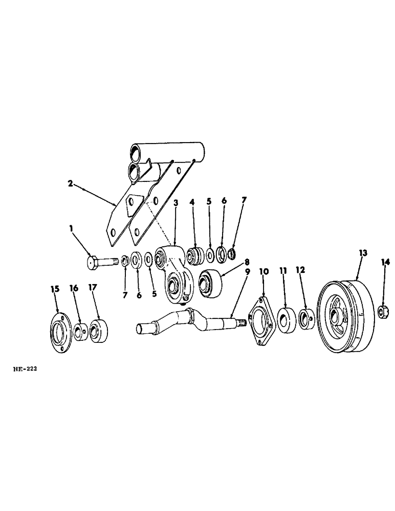 Схема запчастей Case IH 275 - (Q-57) - PLATFORMS, KNIFE DRIVE FLYWHEEL CRANK Platforms
