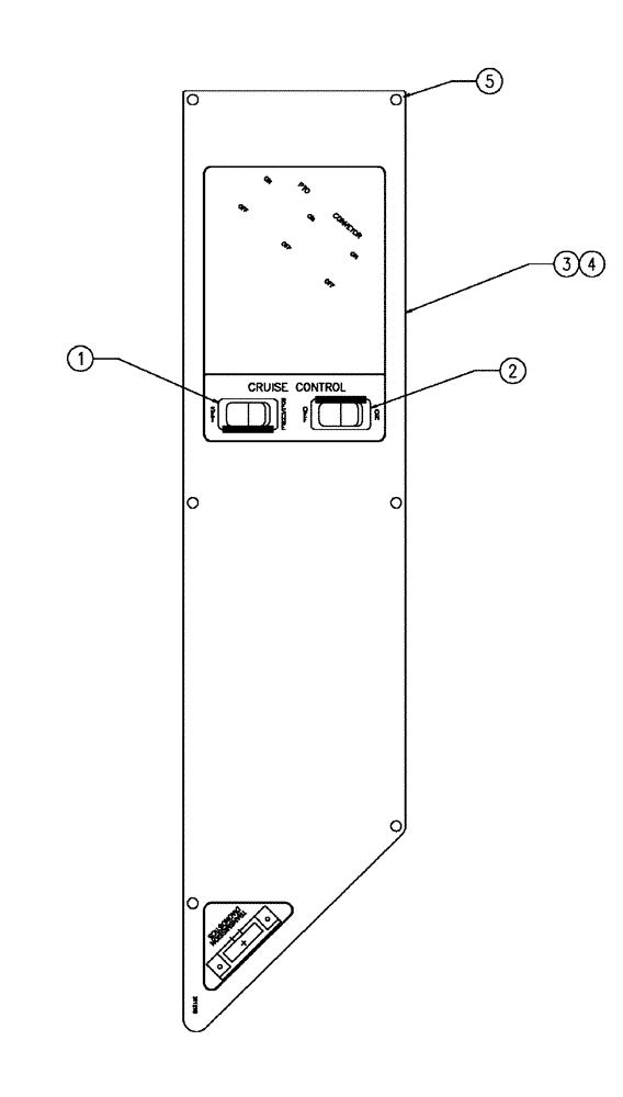 Схема запчастей Case IH FLX3300B - (10-019) - RH CONSOLE, CHASSIS Options
