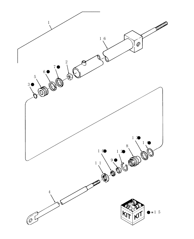 Схема запчастей Case IH RBX561 - (017[2]) - HYDRAULIC CYLINDER, RH BALE TENSION (35) - HYDRAULIC SYSTEMS