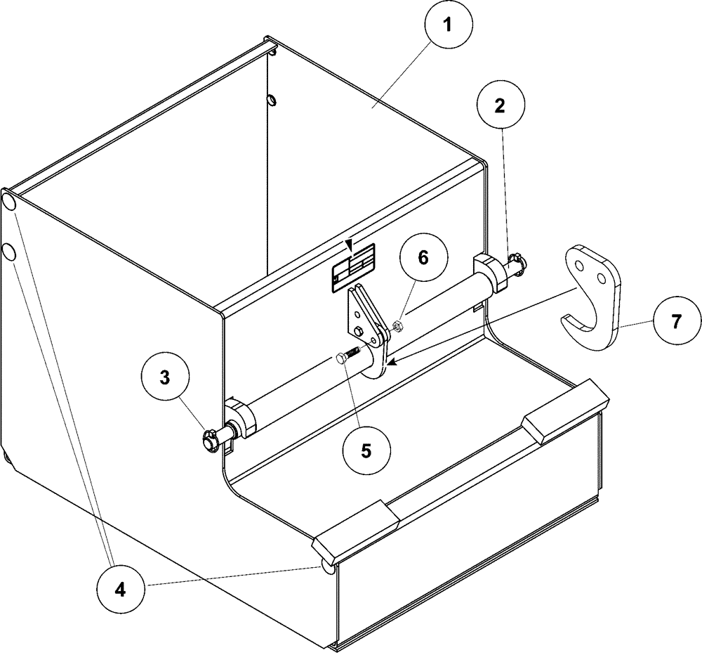 Схема запчастей Case IH L720 - (39.140.AM[01]) - VAR - 717506006 - COUNTERWEIGHT (39) - FRAMES AND BALLASTING