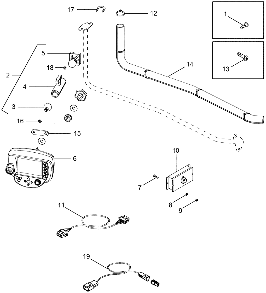 Схема запчастей Case IH MX210 - (04-40) - MONITOR - ACCUGUIDE (04) - ELECTRICAL SYSTEMS