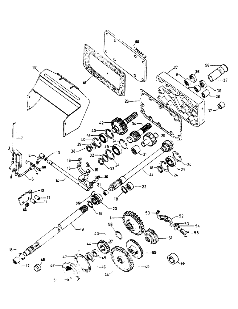 Схема запчастей Case IH 553 - (164) - ENGINE P.T.O. 540 AND 1000 R.P.M., GROUND SPEED P.T.O. (06) - POWER TRAIN