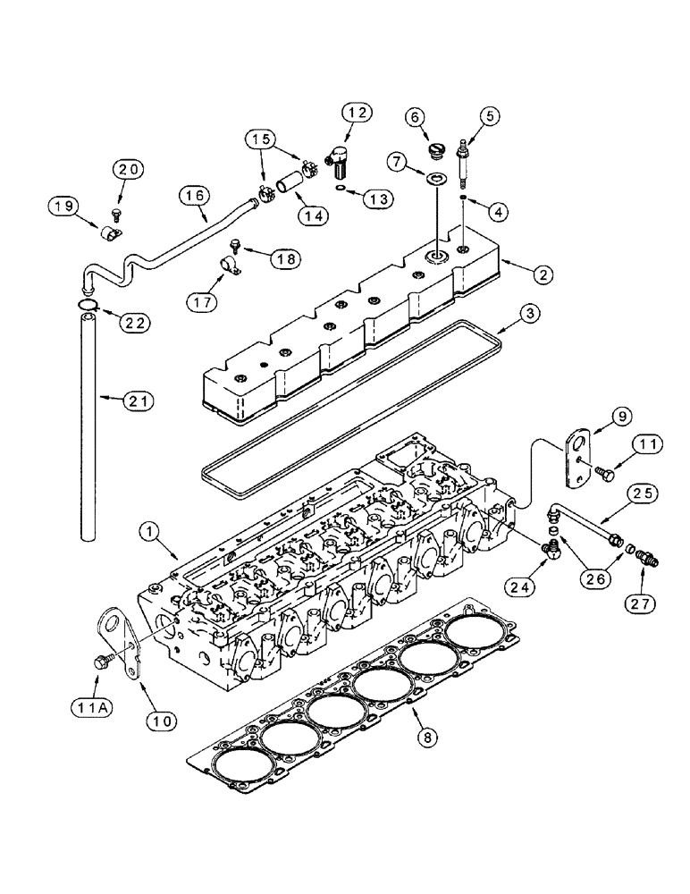 Схема запчастей Case IH 8920 - (2-036) - CYLINDER HEAD COVER, 6T-830 EMISSIONS CERTIFIED ENGINE (02) - ENGINE