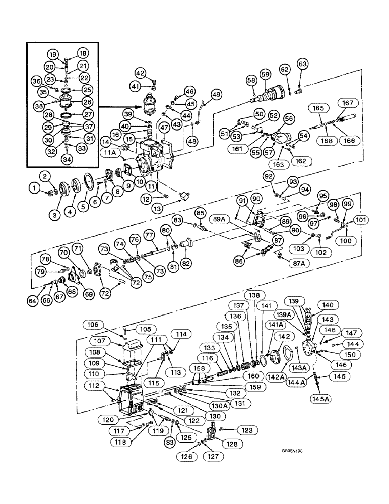 Схема запчастей Case IH DT-414 - (9C-48) - FUEL INJECTION PUMP 
