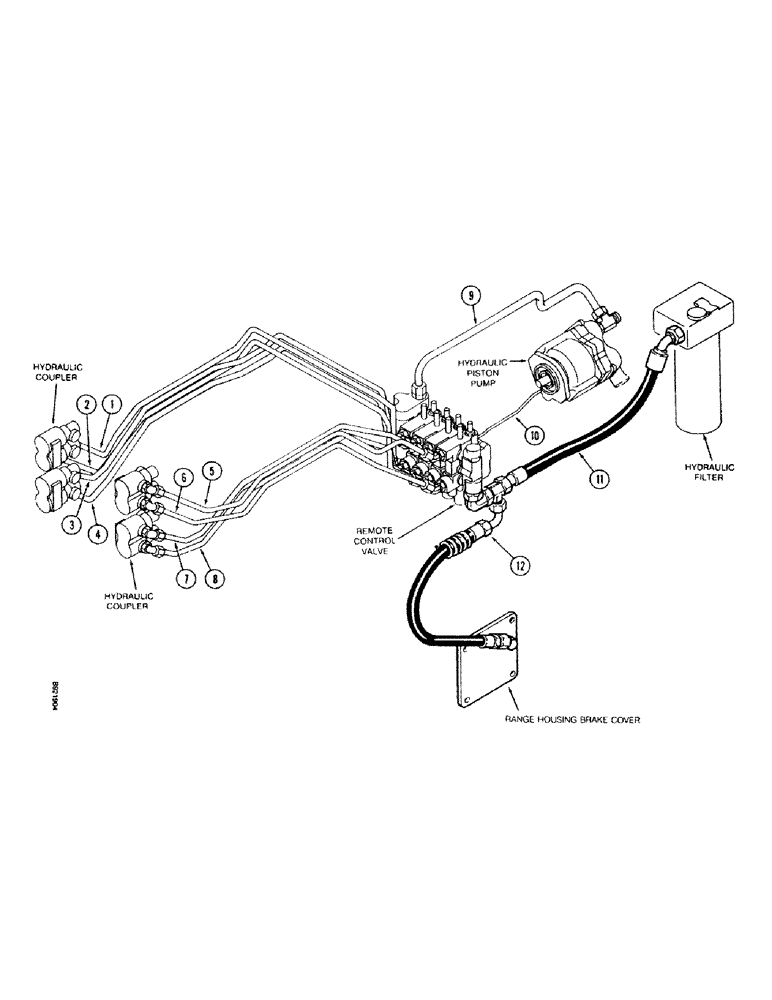 Схема запчастей Case IH 7120 - (1-24) - PICTORIAL INDEX, REMOTE HYDRAULICS, PRIOR TO TRANSMISSION SERIAL NUMBER AJB0018756 (00) - PICTORIAL INDEX