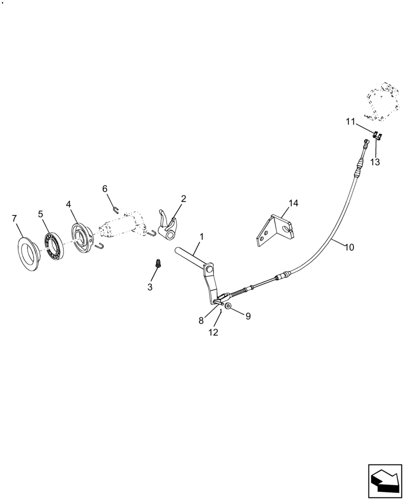 Схема запчастей Case IH FARMALL 55A - (31.110.01) - PTO CLUTCH LINKAGE (31) - IMPLEMENT POWER TAKE OFF