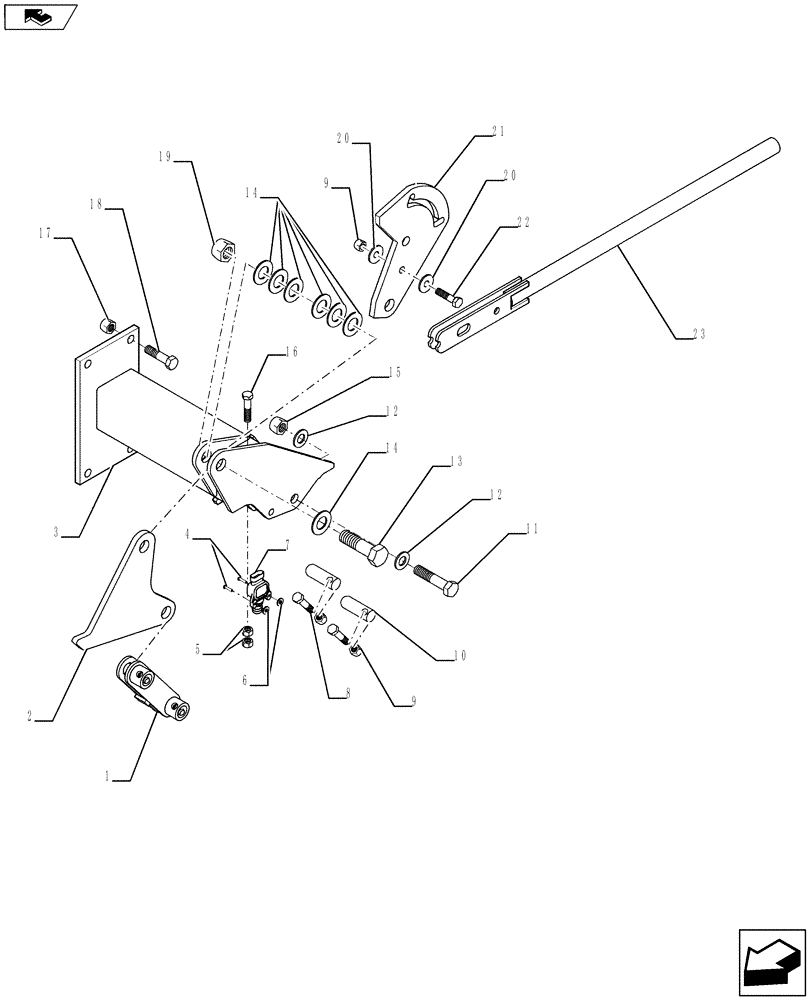 Схема запчастей Case IH 3580 - (58.120.06[01]) - DELUXE AUGER MOUNT 2012 - CURRENT (58) - ATTACHMENTS/HEADERS