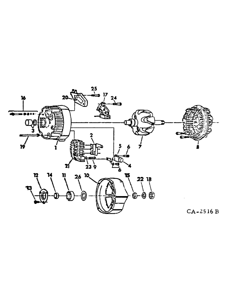 Схема запчастей Case IH 4386 - (08-02) - ELECTRICAL, ALTERNATOR-GENERATOR, DELCO REMY (06) - ELECTRICAL