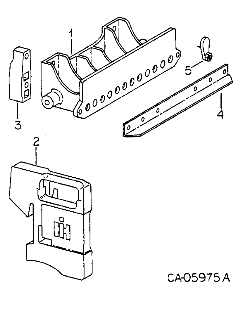 Схема запчастей Case IH HYDRO 186 - (09-06) - FRAME, FRONT END WEIGHT BRACKET AND WEIGHTS (12) - FRAME