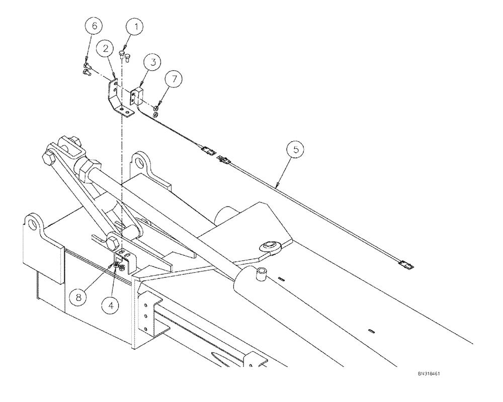 Схема запчастей Case IH 810 - (13-028) - SENSOR GROUP, 70, RH (06) - ELECTRICAL