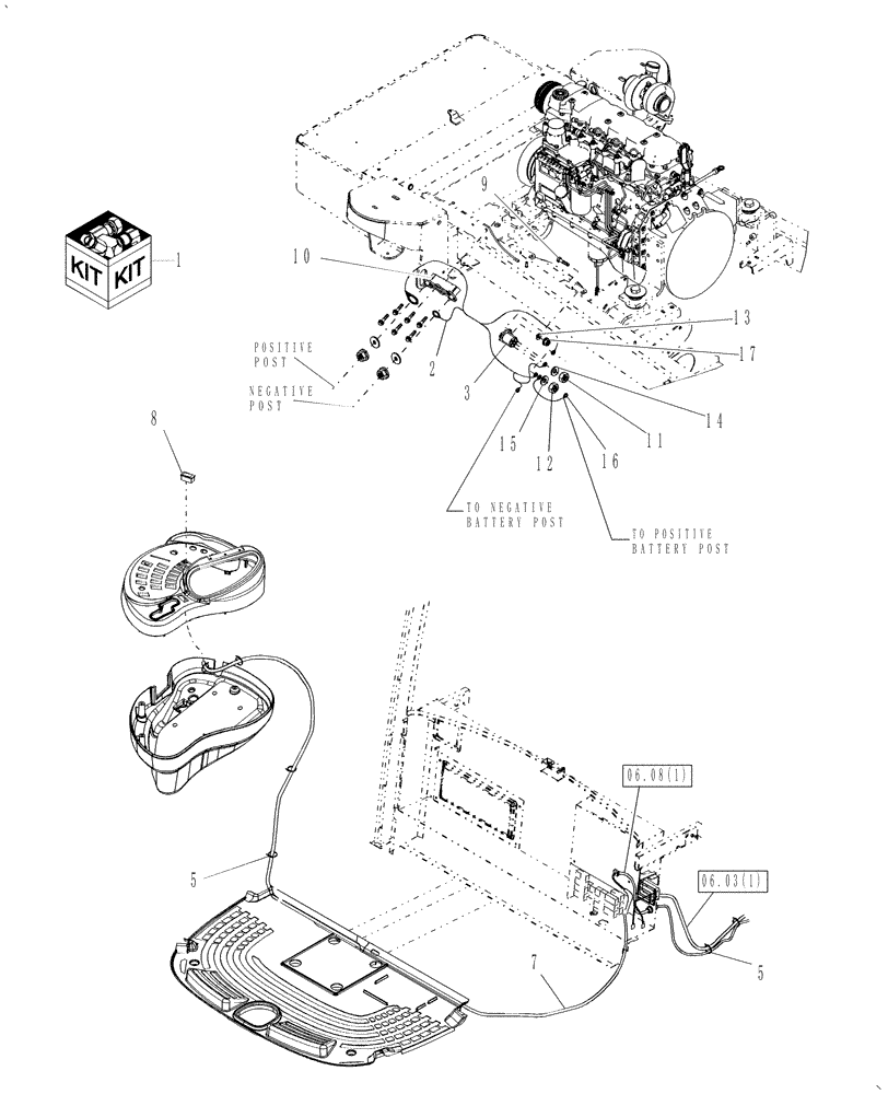 Схема запчастей Case IH WD2303 - (18.14[1]) - COLD START KIT (18) - ACCESSORIES