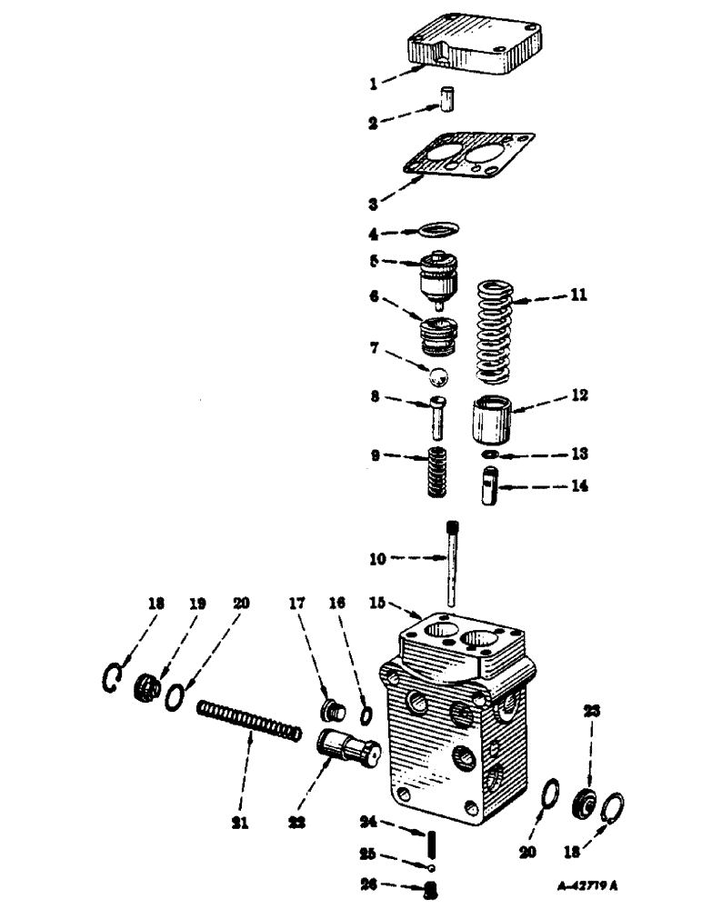 Схема запчастей Case IH 350 - (291) - HYDRAULIC SYSTEM, REGULATOR, SAFETY AND FLOW CONTROL VALVE (07) - HYDRAULIC SYSTEM