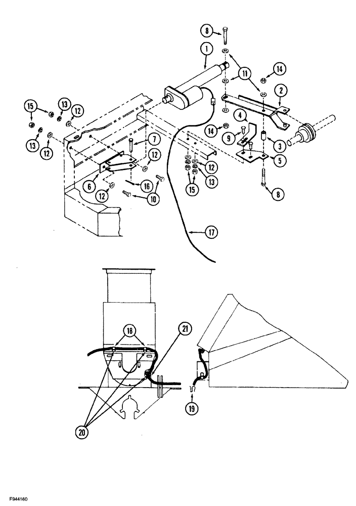 Схема запчастей Case IH 1260 - (4-008) - CLUTCH ACTUATOR - ELECTROMECHANICAL, SELF CONTAINED HYDRAULICS (06) - ELECTRICAL