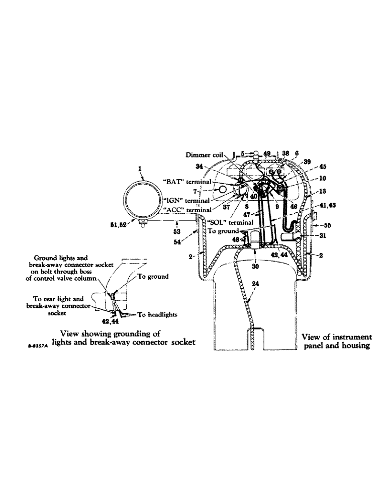 Схема запчастей Case IH 450-SERIES - (149) - ELECTRICAL SYSTEM, CARBURETED ENGINE, STARTING & LIGHTING, BATTERY IGNITION, 12 VOLT (06) - ELECTRICAL SYSTEMS