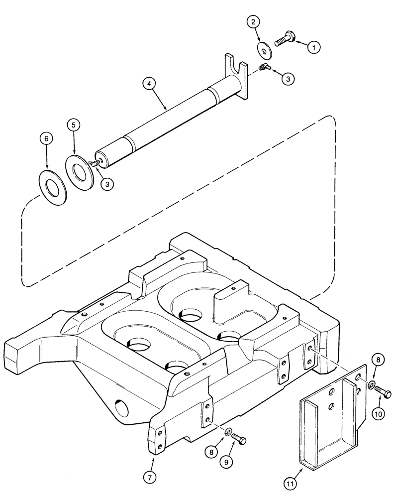 Схема запчастей Case IH 2155 - (5-10) - STEERING AXLE BOLSTER (04) - STEERING