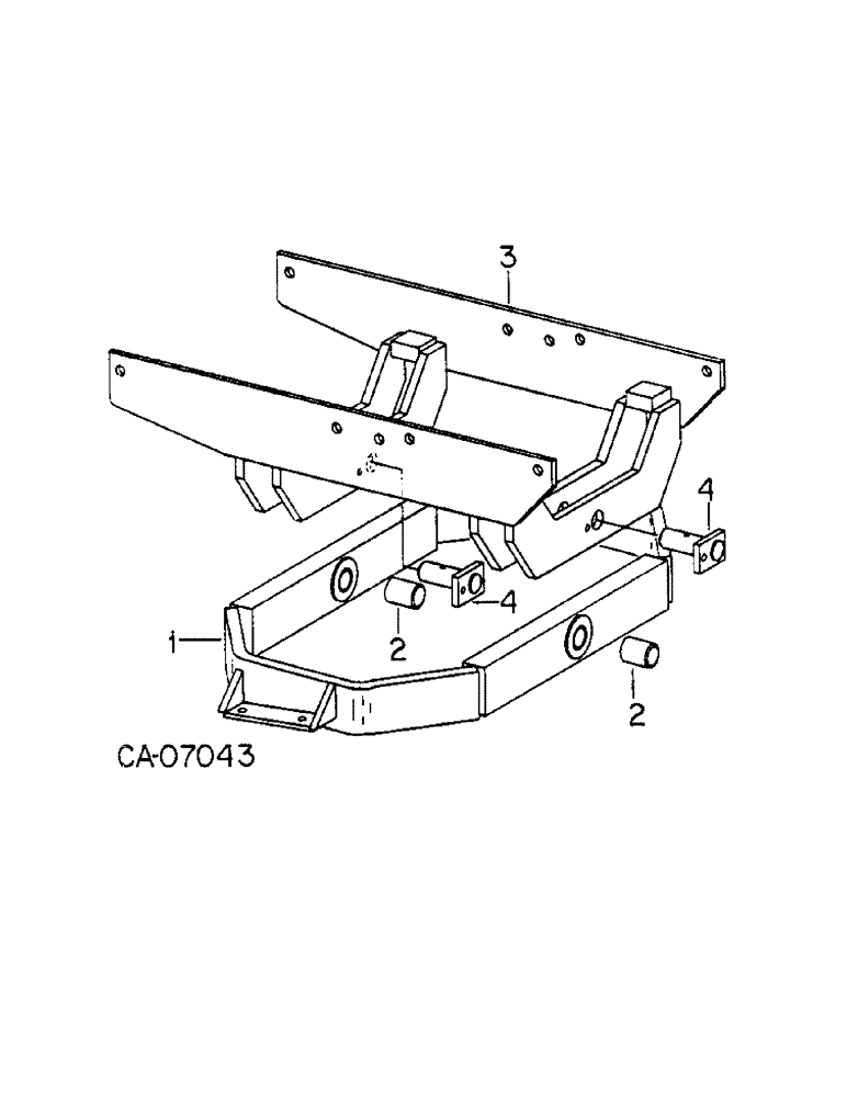 Схема запчастей Case IH HYDRO 186 - (07-52) - DRIVE TRAIN, SADDLE ASSY, TRACTORS WITH ALL WHEEL DRIVE, ELWOOD FRONT AXLE, SERIAL NO. 11580 & BELOW (04) - Drive Train