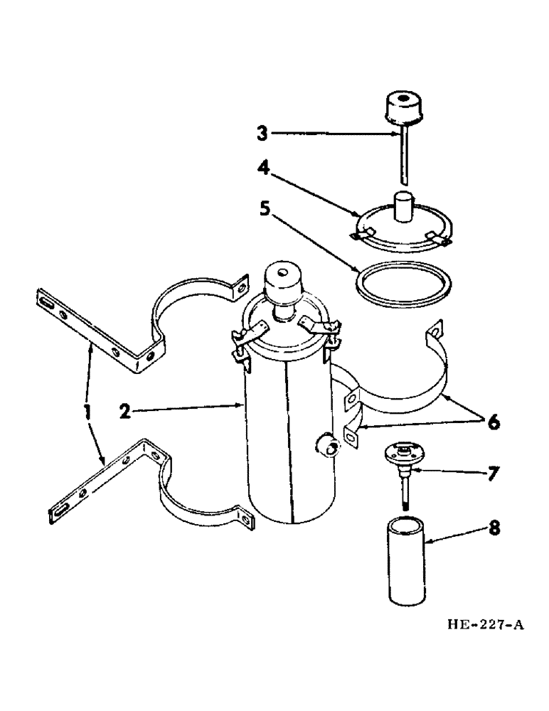 Схема запчастей Case IH 275 - (F-04) - HYDRAULIC SYSTEM, HYDRAULIC OIL RESERVOIR AND MOUNTING (07) - HYDRAULIC SYSTEM