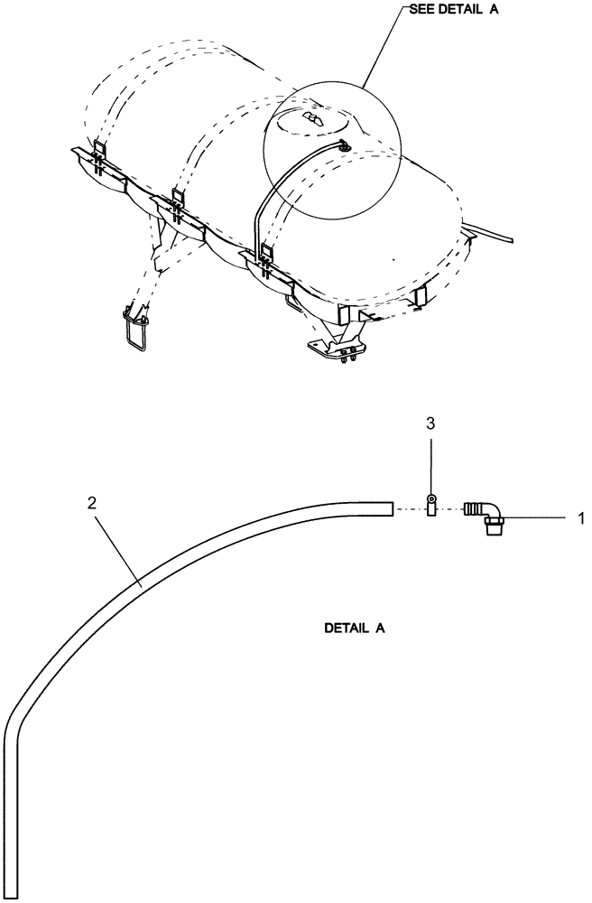 Схема запчастей Case IH 1250 - (75.110.21) - LIQUID FERTILIZER - OVERFLOW - 16 ROW, 600 GALLON TANK (75) - SOIL PREPARATION