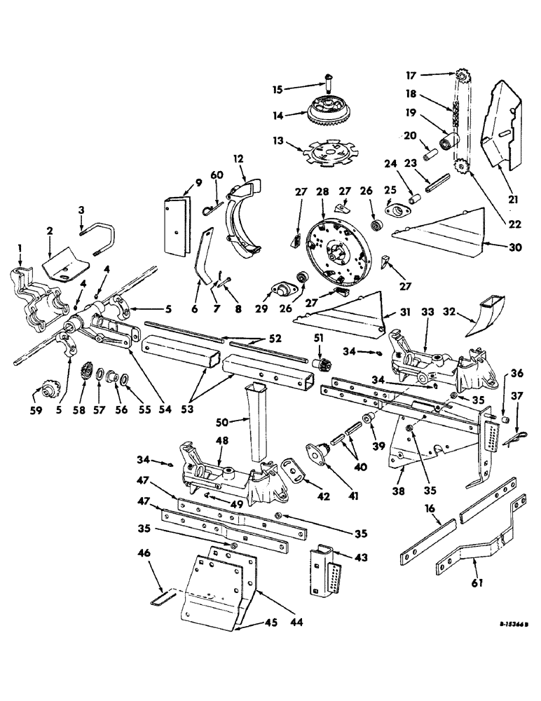 Схема запчастей Case IH 658 - (L-08) - HILL DROP AND DRILL UNIT, ONE PER ROW 