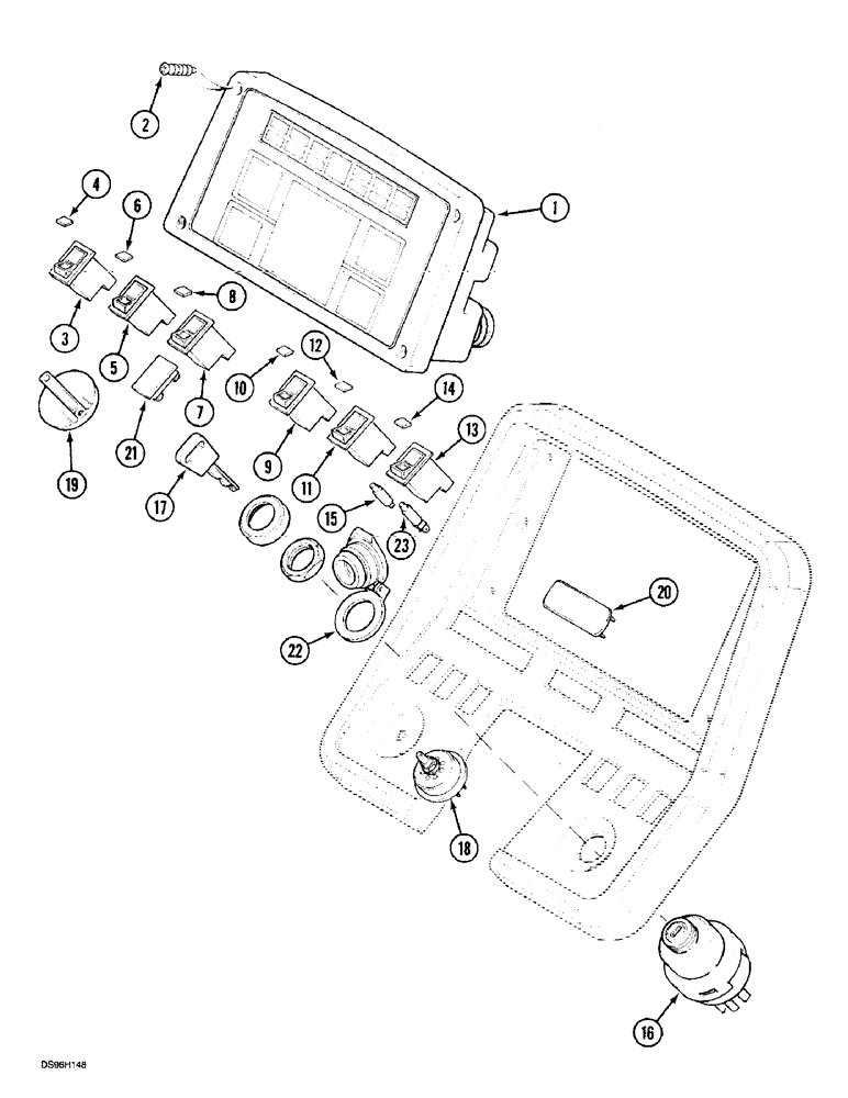 Схема запчастей Case IH 5150 - (4-46) - INSTRUMENT PANEL (04) - ELECTRICAL SYSTEMS