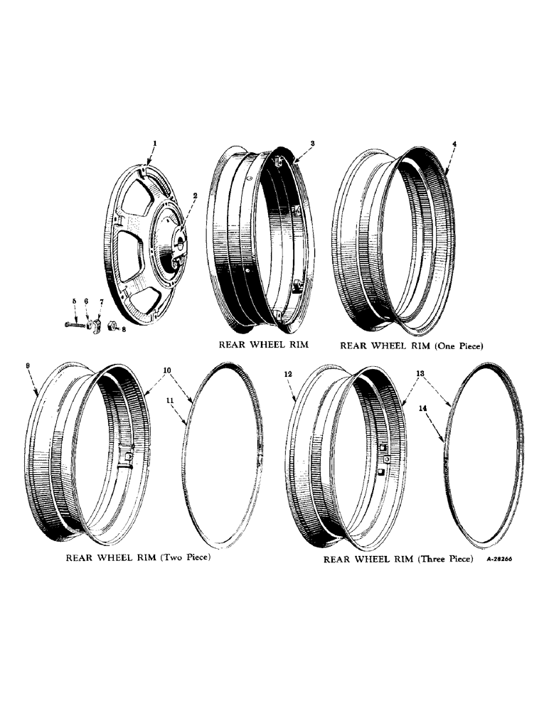 Схема запчастей Case IH SUPER-HV - (146) - CHASSIS, REAR WHEELS, PNEUMATIC TIRES, SUPER "HV" (12) - CHASSIS