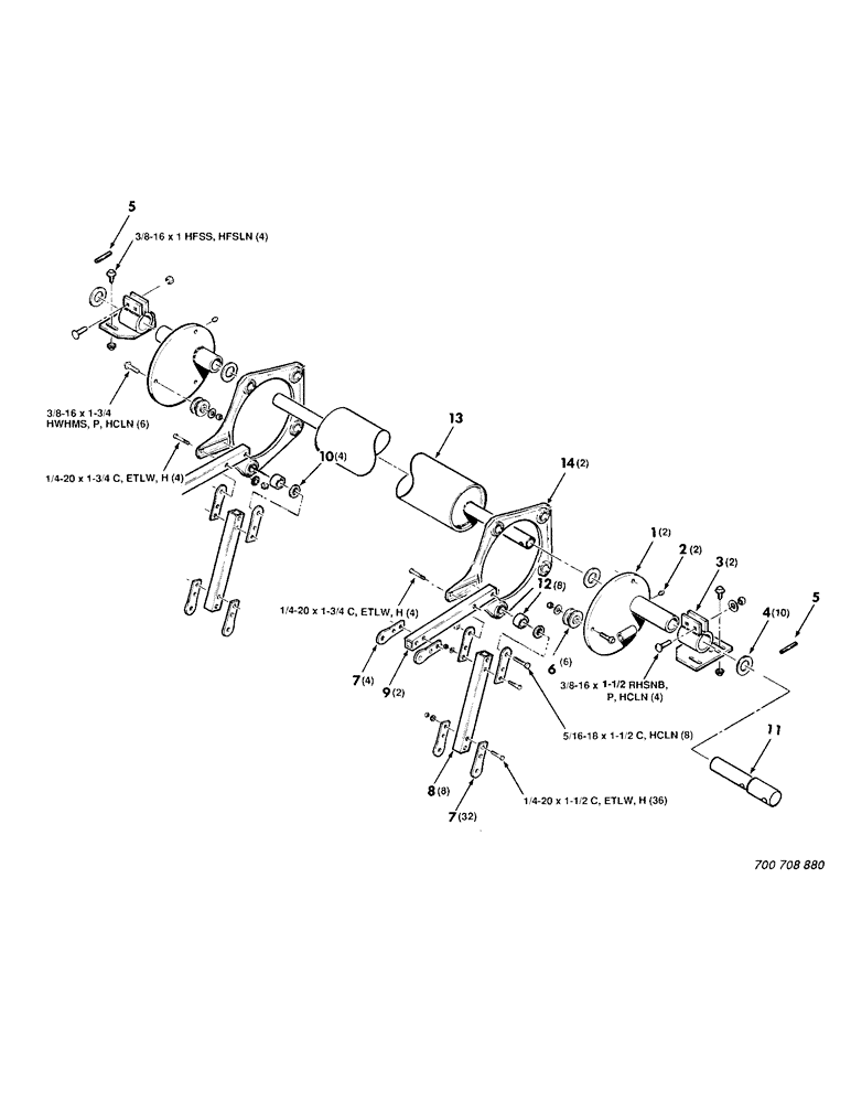Схема запчастей Case IH 8830 - (72) - REEL , PICKUP, MOUNTING AND CAM ASSEMBLY (58) - ATTACHMENTS/HEADERS