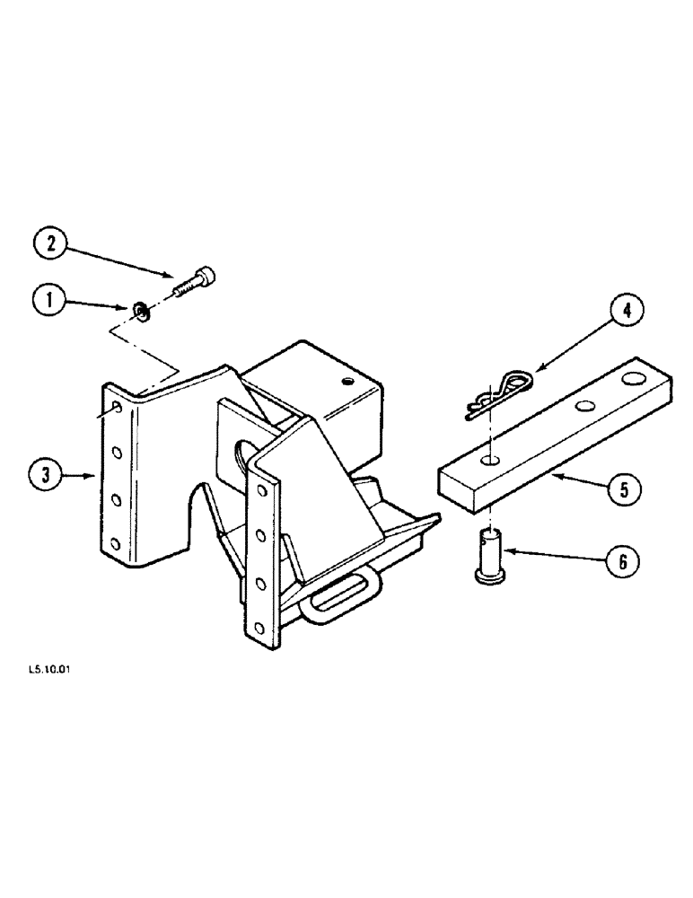 Схема запчастей Case IH 2140 - (9-150) - DRAWBAR, NARROW VERSION ONLY, FOR NORTH AMERICA ONLY (09) - CHASSIS/ATTACHMENTS