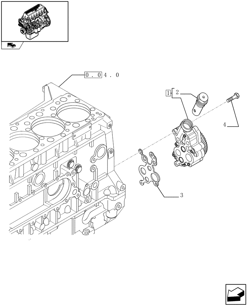 Схема запчастей Case IH F3BE0684J E902 - (0.30.0) - PUMP, ENGINE OIL & RELATED PARTS (99458824) 