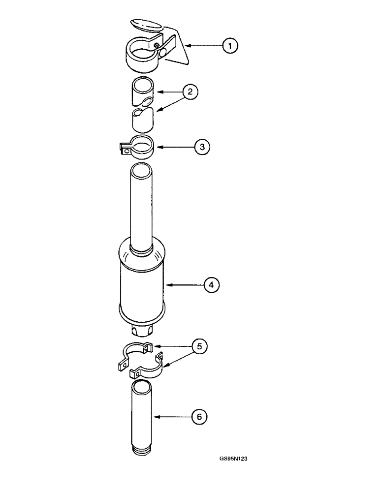 Схема запчастей Case IH DT-407 - (7-72) - EXHAUST SYSTEM, 856 AND 2856 TRACTORS 