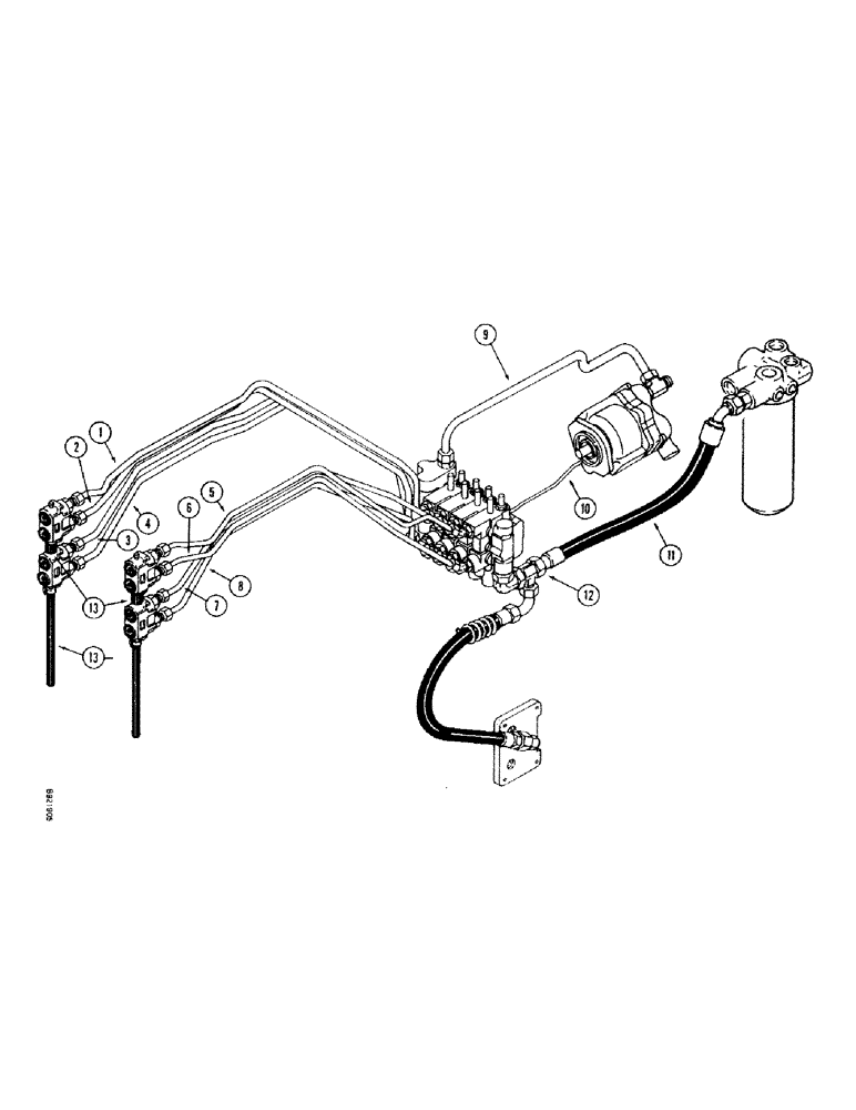 Схема запчастей Case IH 7120 - (1-26) - PICTORIAL INDEX, REMOTE HYDRAULICS, TRANSMISSION SERIAL NUMBER AJB0018756 THROUGH AJB0055385 (00) - PICTORIAL INDEX