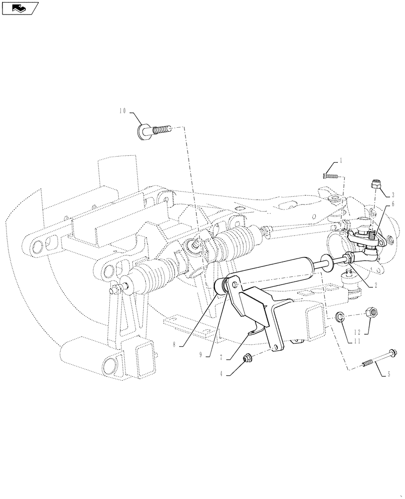 Схема запчастей Case IH SCOUT XL - (41.216.02) - STEERING STABILIZER, MODEL YEAR 2012 (41) - STEERING