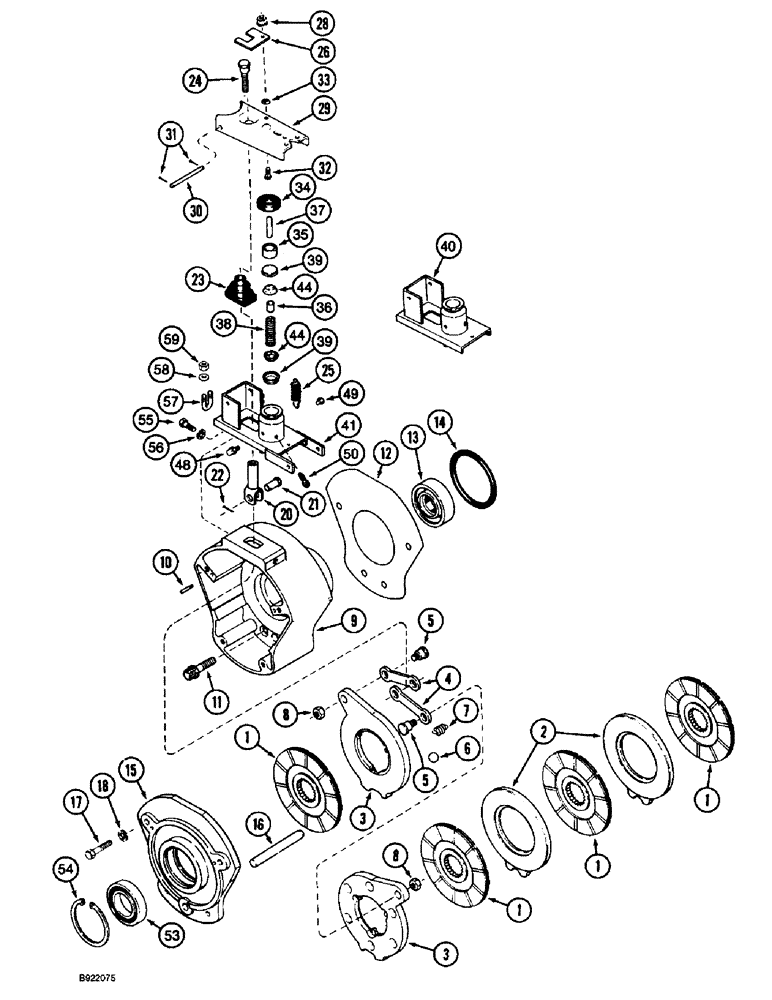 Схема запчастей Case IH 1688 - (7-04) - MASTER BRAKES (5.1) - BRAKES