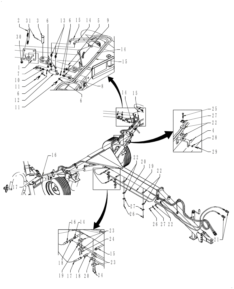 Схема запчастей Case IH WR101 - (35.900.01[02]) - HYDRAULIC OPENING ATTACHMENT - 715677036 AND 715677026 (35) - HYDRAULIC SYSTEMS
