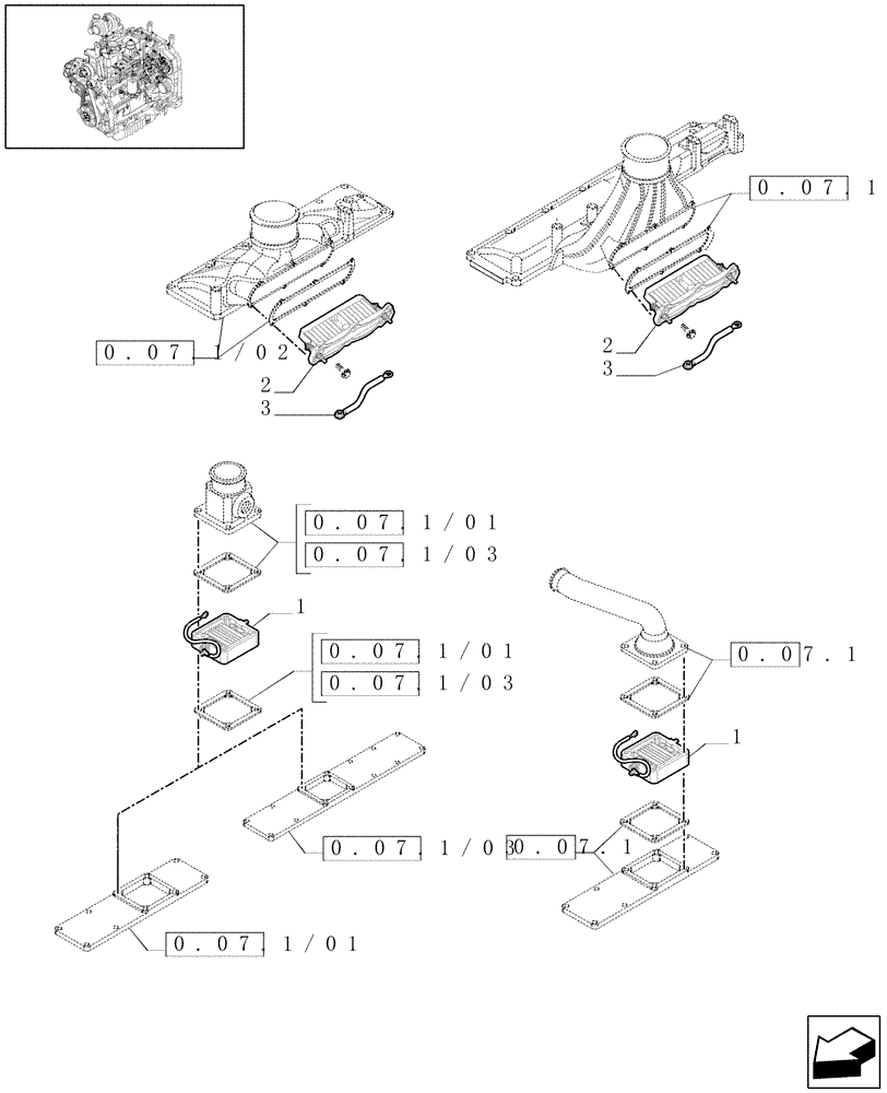 Схема запчастей Case IH MAXXUM 110 - (1.75.4/01[01]) - GRID HEATER (VAR.330204) (06) - ELECTRICAL SYSTEMS