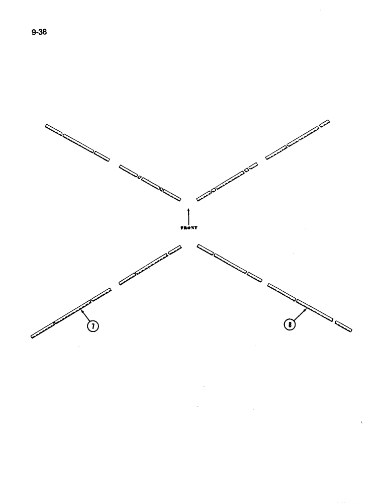 Схема запчастей Case IH 496 - (9-38) - SCRAPER SUPPORT (09) - CHASSIS/ATTACHMENTS