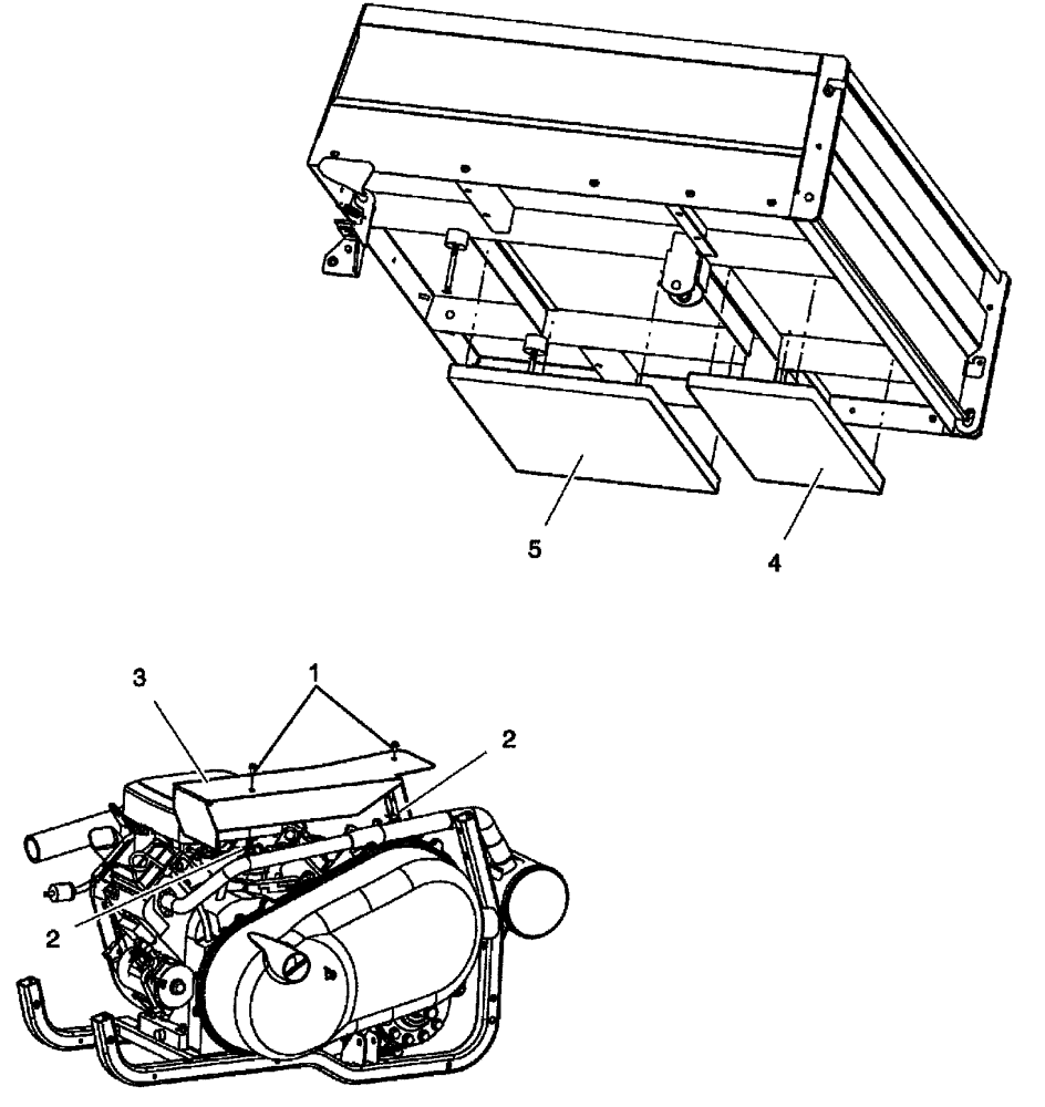Схема запчастей Case IH SCOUT - (90.118.05[01]) - HEAT SHIELD (90) - PLATFORM, CAB, BODYWORK AND DECALS
