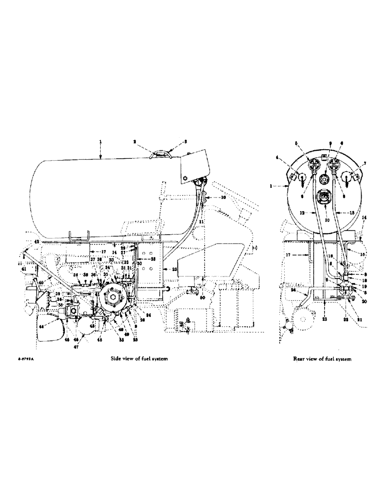 Схема запчастей Case IH 300 - (192) - CHASSIS, FUEL SYSTEM, FOR TRACTORS EQUIPPED WITH L.P. GAS BURNING ENGINE (12) - CHASSIS