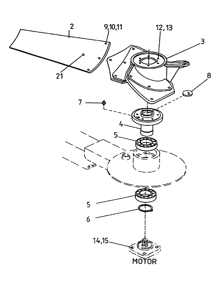 Схема запчастей Case IH 7700 - (A07-01) - EXTRACTOR FAN, SECONDARY Mainframe & Functioning Components