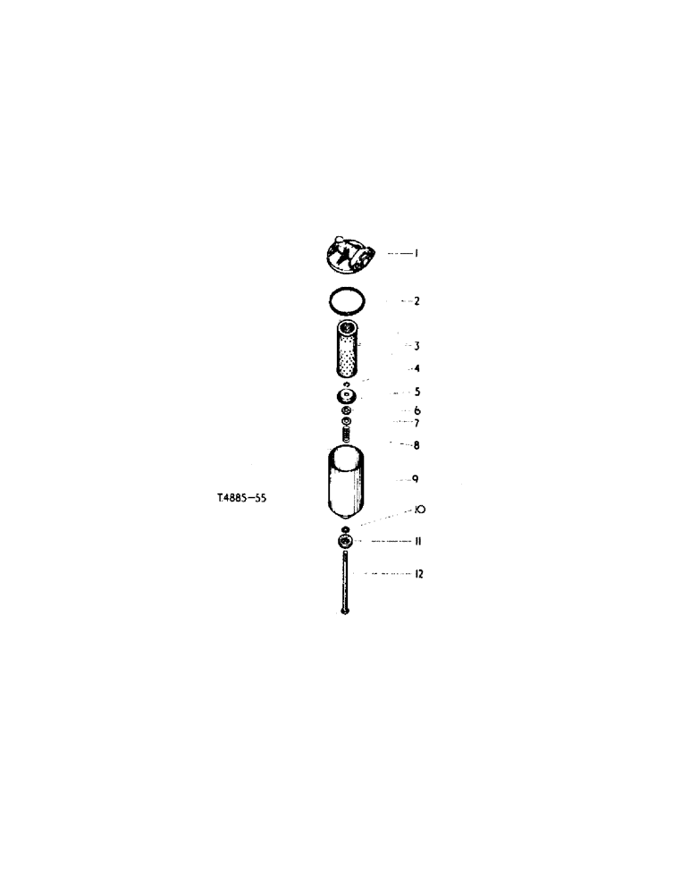 Схема запчастей Case IH 2300 - (2-15) - PETROL ENGINE, LUBRICATING OIL FILTER (01) - ENGINE