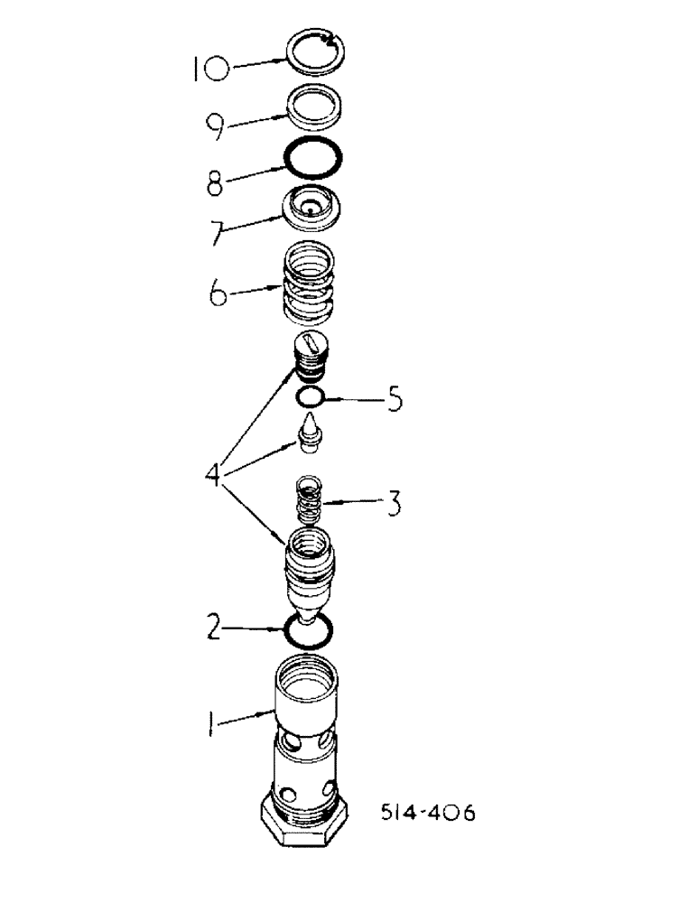 Схема запчастей Case IH 484 - (10-18) - HYDRAULICS, PILOT RELIEF VALVE (07) - HYDRAULICS
