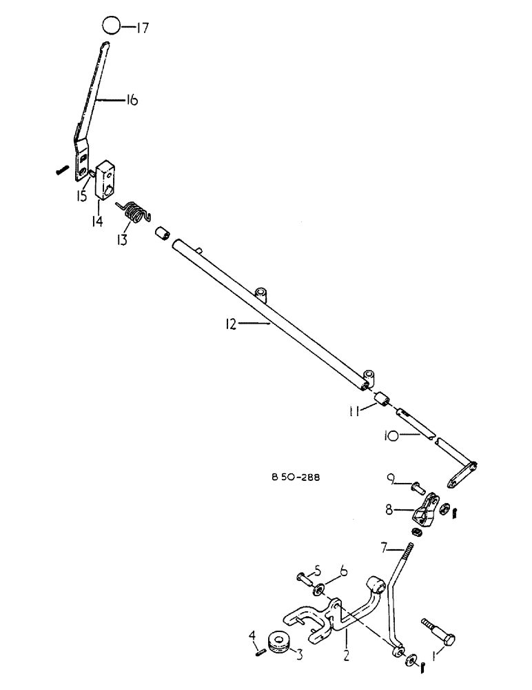 Схема запчастей Case IH 585 - (07-094) - POWER TAKE-OFF LEVER AND CONNECTIONS, 585 (04) - Drive Train