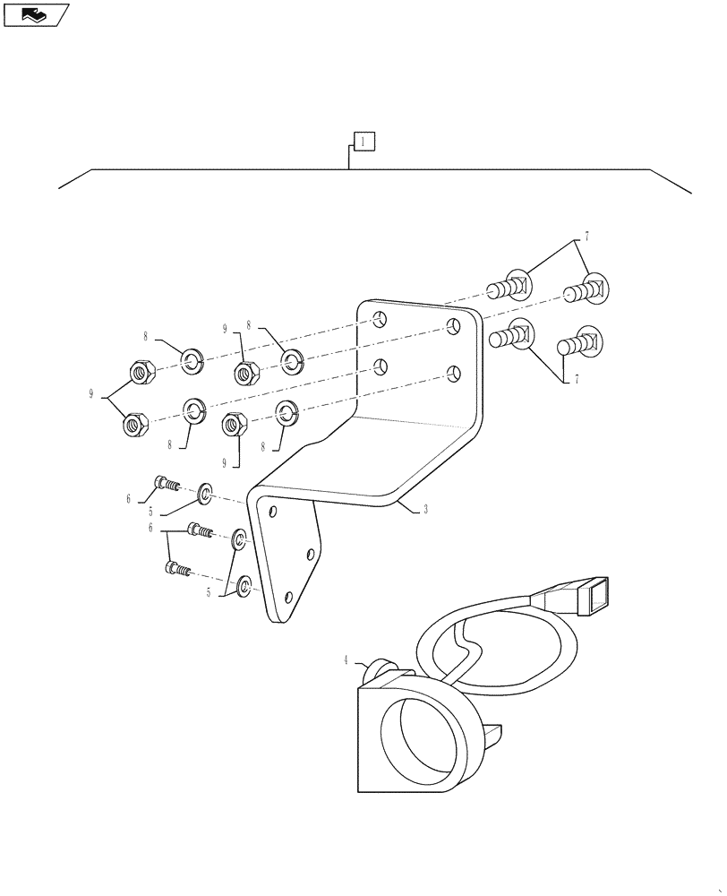 Схема запчастей Case IH STEIGER 450 - (88.055.14) - DIA KIT, ADDITIONAL PRODUCTS - GROUND SPEED SENSOR - N/A (88) - ACCESSORIES