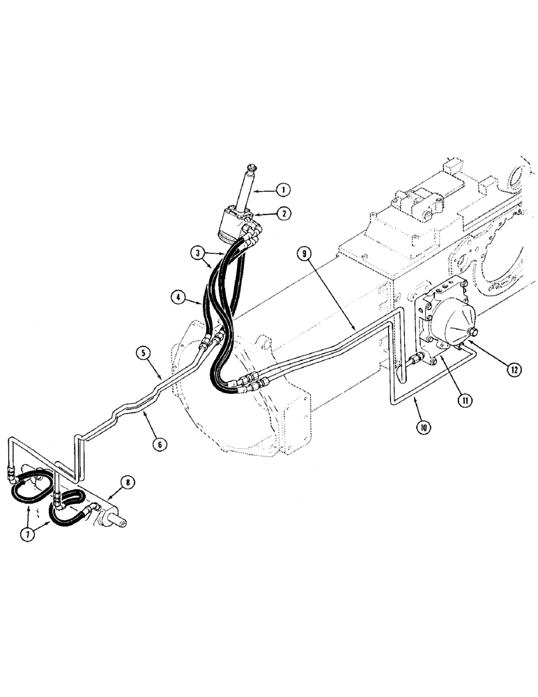 Схема запчастей Case IH 895 - (1-18) - PICTORIAL INDEX, POWER STEERING SYSTEM, TWO WHEEL DRIVE TRACTOR W/ CAB, W/O TWO SPEED POWER SHIFT (00) - PICTORIAL INDEX