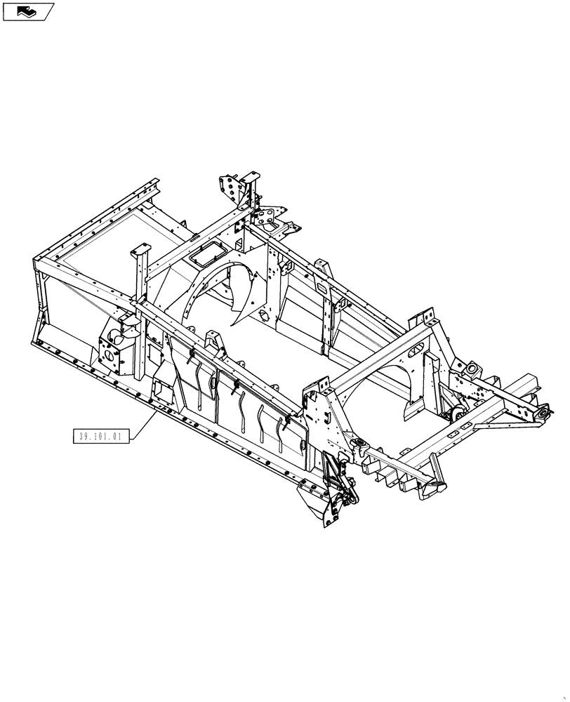 Схема запчастей Case IH 8230 - (00.000.39) - PICTORIAL INDEX - FRAMES (00) - GENERAL & PICTORIAL INDEX