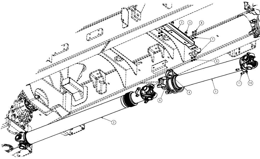 Схема запчастей Case IH TITAN 3520 - (03-014) - DRIVELINE GROUP, TITAN 3020 (03) - TRANSMISSION