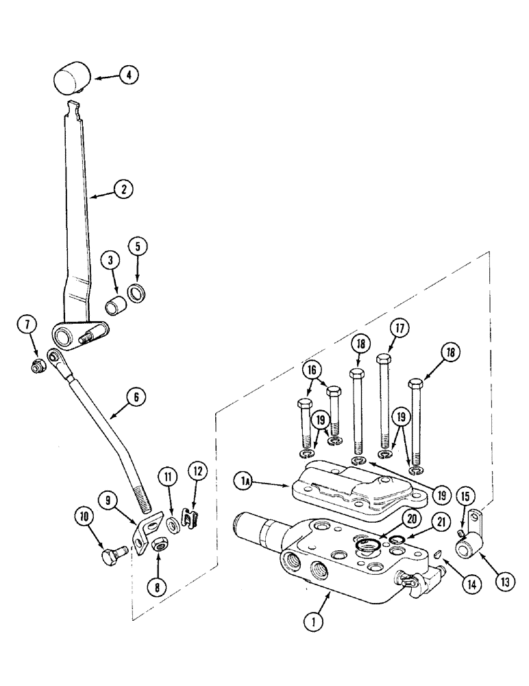 Схема запчастей Case IH 1394 - (8-350) - FIRST REMOTE VALVE, TRACTORS WITH CAB (08) - HYDRAULICS
